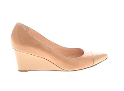 Zapatos Cole Haan para mujer 6,5 M cuero tostado desnudo puntera cuña zapatos de tacón informales Foto 1 de 4