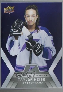 Vitrina PWHL cubierta superior 2024-25 púrpura/250 Taylor Heise #2 novato radiocontrol - Imagen 1 de 7