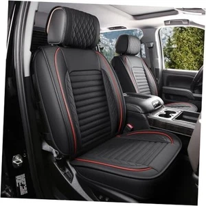 Chevy Silverado Seat Covers,GMC Sierra Seat Covers,Custom Full Set Black Red - Picture 1 of 7