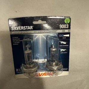 2-PACK Sylvania SILVERSTAR 9003 H4 HALOGEN HEADLIGHT BULBS 12.8V 55/60W WHITE - Foto 1 di 4