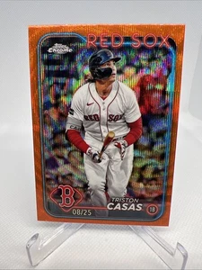 2024 Topps Cromo - Naranja Onda Refractor Triston Casas /25.  Medias Rojas de Boston - Imagen 1 de 2