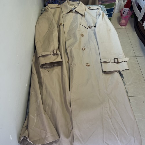 Giacca trench vintage Christian Dior doppiopetto con cintura taglia 44 XL