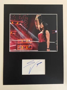 Stephanie Vaquer   **HAND SIGNED**  16x12 mounted display ~ AUTOGRAPHED ~ WWE - Picture 1 of 1