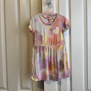 LEVI'S Girls Dress Pocket Tie Die Color 4t - Imagen 1 de 3