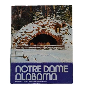 1976 Notre Dame vs Alabama Football Programm Bear Bryant South Bend Irish Tide - Bild 1 von 14