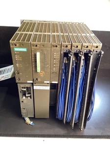 SIEMENS S7-400 Combo PS405 CPU416F PN/DP CP443-1 + (4) SM422 Modules USED - Picture 1 of 10
