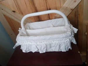 Cesta Pottery Barn Kids Sabrina Caddy blanca 13 x 6 x 9 - Imagen 1 de 5