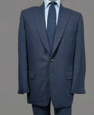 Paul Stuart Wool Unconstructed Midnight Blue Men' Suit 42 L - Image 1 of 4