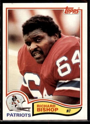 1982 Topps Richard Bishop #143 New England Patriots - Image 1 of 2
