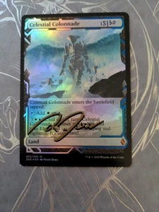 FOIL Celestial Colonnade ARTIST PROOF Zendikar Expedition Piotr Dura 15/30 Auto! - Picture 1 of 2
