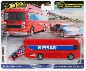 Hot Wheels Nissan 300ZX GTS 94 and Euro Hauler FLF56-957 D 1/64 - Picture 1 of 1