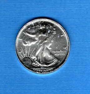 Ronda de plata Walking Liberty Money Metals Exchange de 1 oz - Imagen 1 de 2
