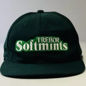 Edición Limitada Trebor Softmints Reino Unido Hombres Gorra Verde Mezcla de Lana Snapback Ajustable - Imagen 1 de 11