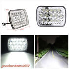 DC12V 45W 7"X6" 15LED HID Light High/Low Beam H4 Crystal Clear Headlight White