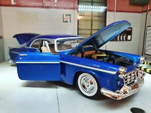 Chrysler C300 Hemi V8 Blue 1955 73302 Motormax 1:24 Diecast Scale Model Car