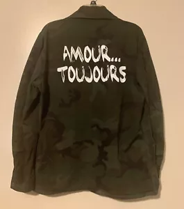 Etienne Marcel MADE IN USA Camo Army Jacket "AMOUR TOUJOURS" "LOVE ALWAYS" S - Picture 1 of 6