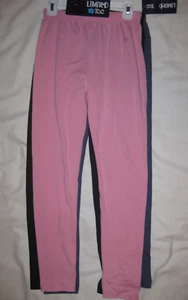 Limited Too girls 12 3pk cotton leggings pink/black/slate blue nwt tween - Picture 1 of 2