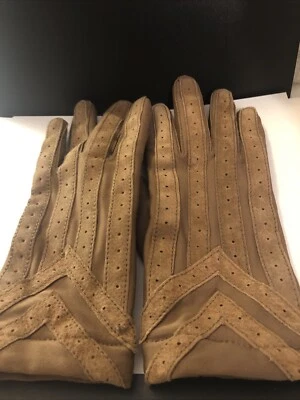 ISOTONER WARM UPS WINTER GLOVES TAN / BROWN Medium CLEAN - Image 1 of 4