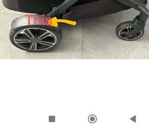 Nuna Demi Grow Stroller Back Tyres Protector Rear Wheel Covers Mud Guards Used - Picture 1 of 4
