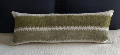 Decorative Extra Long Lumbar Pillow cover, 14" x 36" - Image 1 of 3