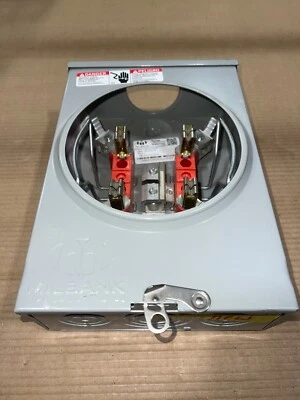 New Milbank 125 Amp Meter 4t Jaw Ringless Can Socket 1Ph 3 Wire Horn Bypass #11 - Image 1 of 4