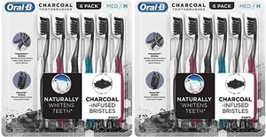 Oral-B Kohlezahnbürste, Medium, 12 Stück - Bild 1 von 1