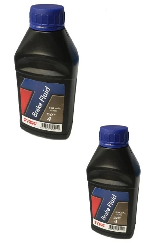 TRW Brake Fluid Dot 4 1 Liter for Jaguar E-Type XJ6 XJS XKE XJ12 XJ8 - Image 1 of 1