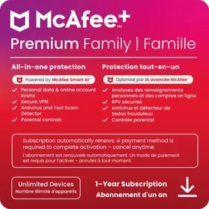 McAfee+ Premium Family Unlimited Devices | McAfee Direct | Same Day Delivery - Picture 1 of 8