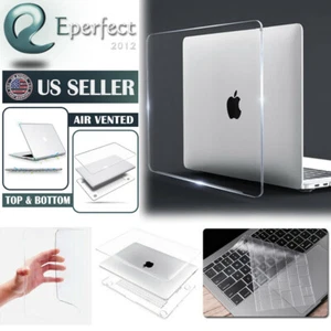 For 2023 MacBook Air M2 A2681 A2941 Pro 16" A2991 Clear Hard Case Keyboard Cover - Picture 1 of 5