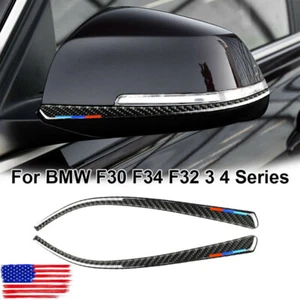 Cubierta de espejo retrovisor lateral de fibra de carbono para BMW Serie 1 2 3 4 F21 F30 F34 - Imagen 1 de 7