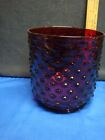 Antique Red Hobnail Glass Shade