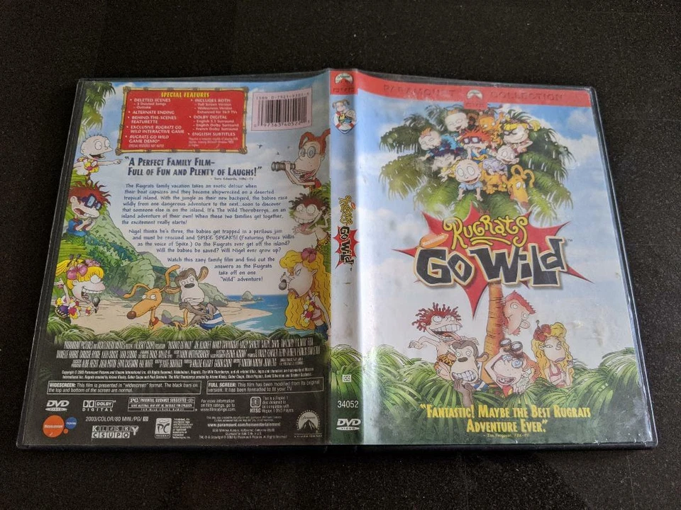 Rugrats Go Wild DVD full screen widescreen Wild Thornberrys Bruce Willis 2003 - Image 1 of 2