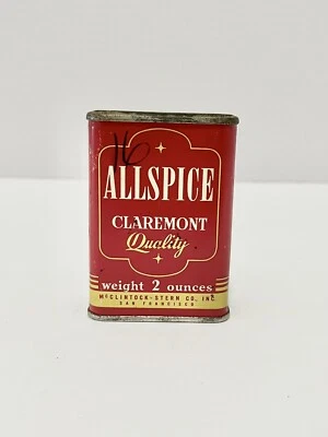 Vintage Claremont Quality All Spice Tin 2 oz San Francisco Half Full - Image 1 of 4