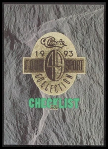 Classic Four Sport Collection 1993 lista de verificación #320 1-54 multisport CB-1-1-A-27 - Imagen 1 de 2