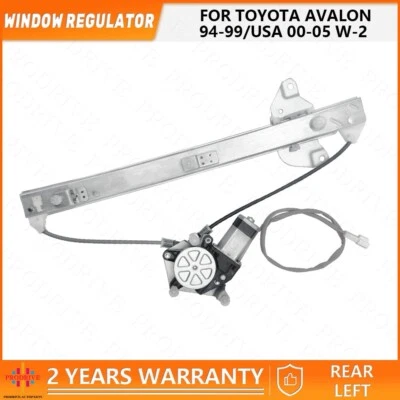 Rear Left Window Regulator With Motor 2 Pin For Toyota Avalon MCX10 2000 -2005 - image 1 of 4