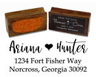 Printtoo Address Return Love Wedding Invitation Wood Rubber Stamp Gift-PSW-124A