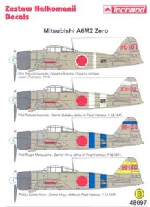 Techmod Aufkleber 1/48 Mitsubishi A6M2 Zero Fighter Teil 2 - Bild 1 von 7
