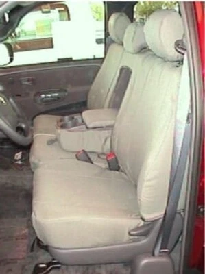 Seat Covers For F2005-2006 Toyota Tundra Front Exact Fit 40/60 Seat In TAN Twill - Image 1 of 4