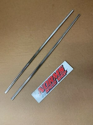 Dodge Charger Stainless 1971-74 full vinyl top Trunk Rear Chrome trim Pair  OEM  - Image 1 of 3