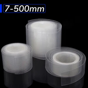 1M-10M PVC Heat Shrink Tubing Wrap RC 18650 Battery Pack 7mm - 500mm Wide Clear - Picture 1 of 4
