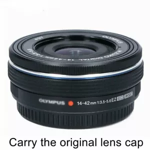 M.Zuiko 14-42mm f/3.5-5.6 EZ Black Lens for Panasonic Olympus Micro Four Thirds - Picture 1 of 6