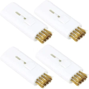 4-Pack Pocket Retractable Golf Club Cleaning Brush Tool - Wire Brush Club Groove - Picture 1 of 12