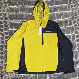 Adidas Terrex Multi Rain.RDY 2.5 Layer Hiking Jacket Olive & Black Men Size Med - Picture 1 of 9