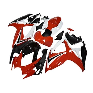 Redwhite Black Fairing Kit For Suzuki GSXR600 GSXR750 K6 2006 2007 ABS Bodywork - Imagen 1 de 7