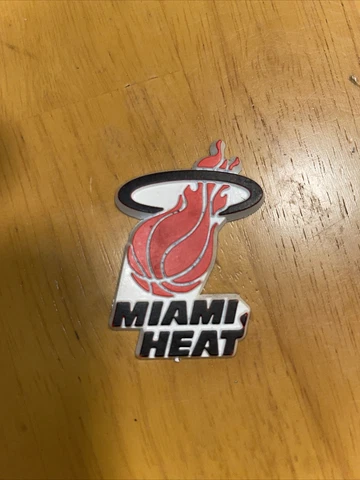 NBA Miami Heat Logo Rubber Fridge Magnet OOP Vintage Great Gift! Basketball Cover