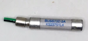 KS23751L4 BUSSMANN 70D 5A FUSE GREEN/BLACK TIP INDICATOR ( LOT OF 5 ) - Picture 1 of 2