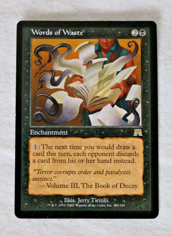Words of Waste - Onslaught NM MTG Magic the Gathering - Image 1 of 1