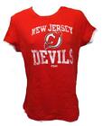 Property Of New Jersey Devils Womens Sizes S-M-L-Xl Reebok Red Shirt $24