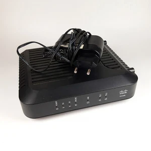 Modem câble Cisco EPC3208 avec VoIP et alimentation - fonctionnel, pas de wifi - Photo 1/5