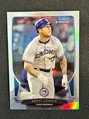 2013 年 Bowman Chrome 折射器 Brett Lawrie 多伦多蓝鸟队 #153 — 第 1/2 张图片